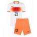 Nederländerna Frenkie de Jong #21 Borta Kläder Barn VM 2026 Kortärmad (+ Korta byxor)
